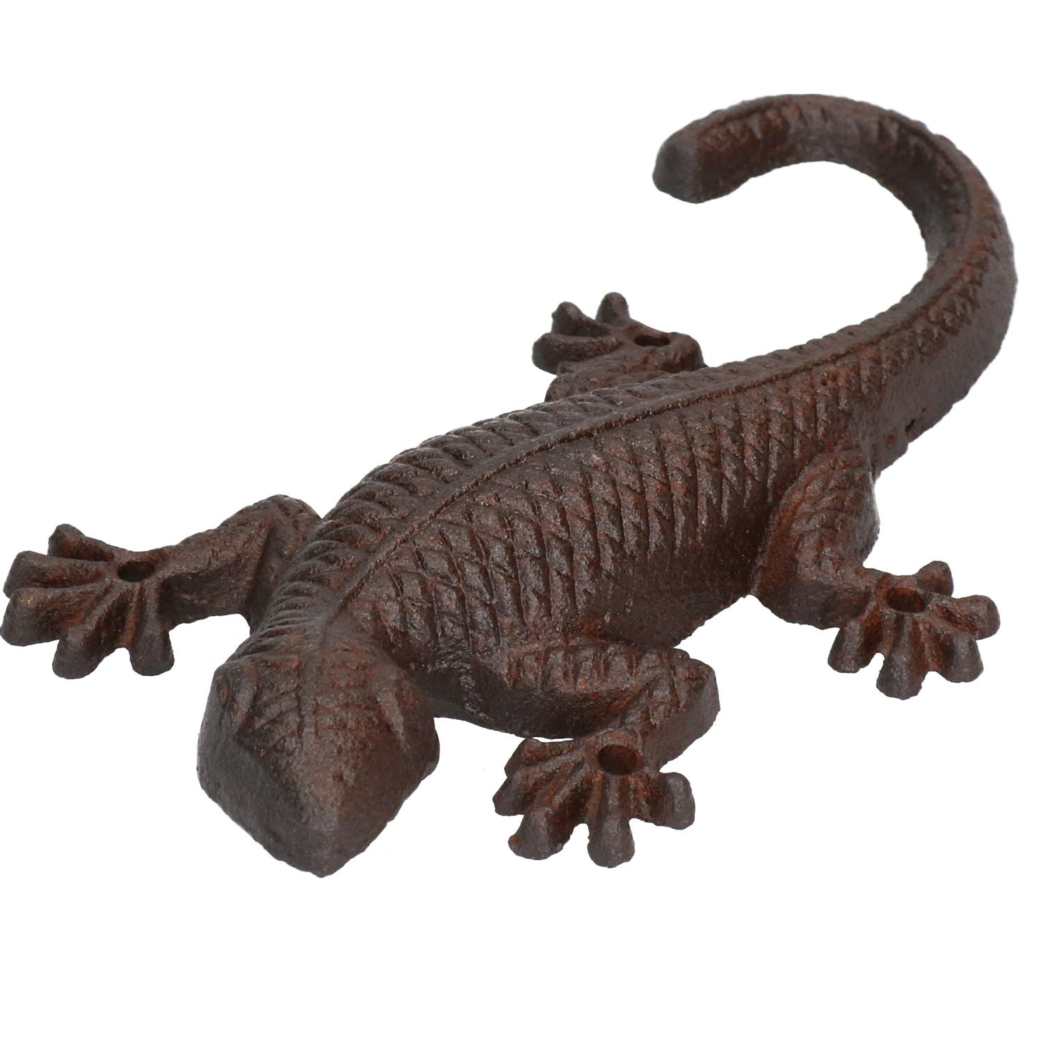 Lizard Gecko Garden Wall Door Shed Sculpture Ornament Statue Metal Decoration