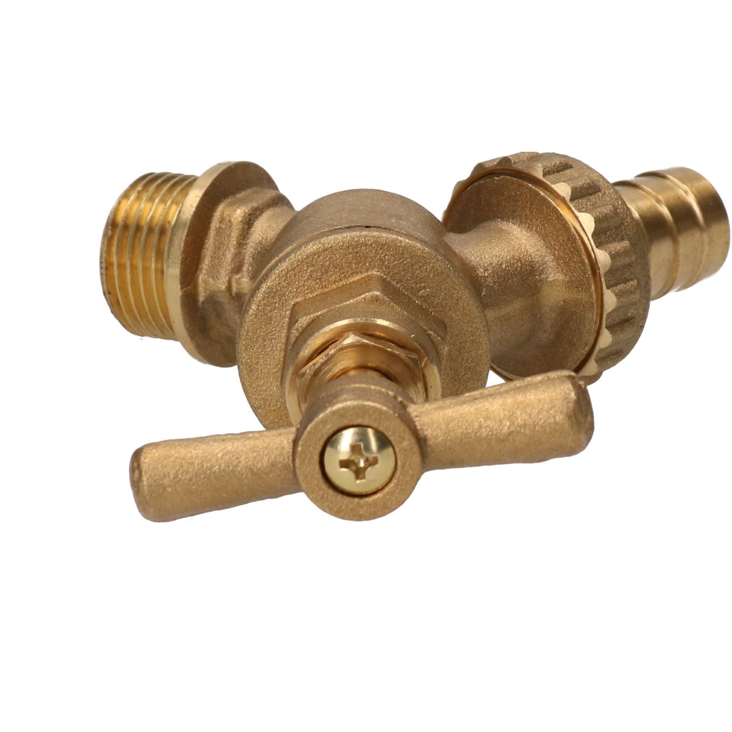 1/2" (15mm) Hose Union Bib Tap Brass Outdoor Water Supply Weather-Resistant