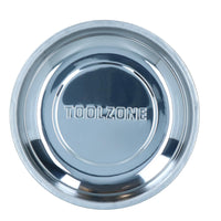 Magnetic Parts Tray Dish Storage Holder Circular Round Stainless Steel 6" TE037