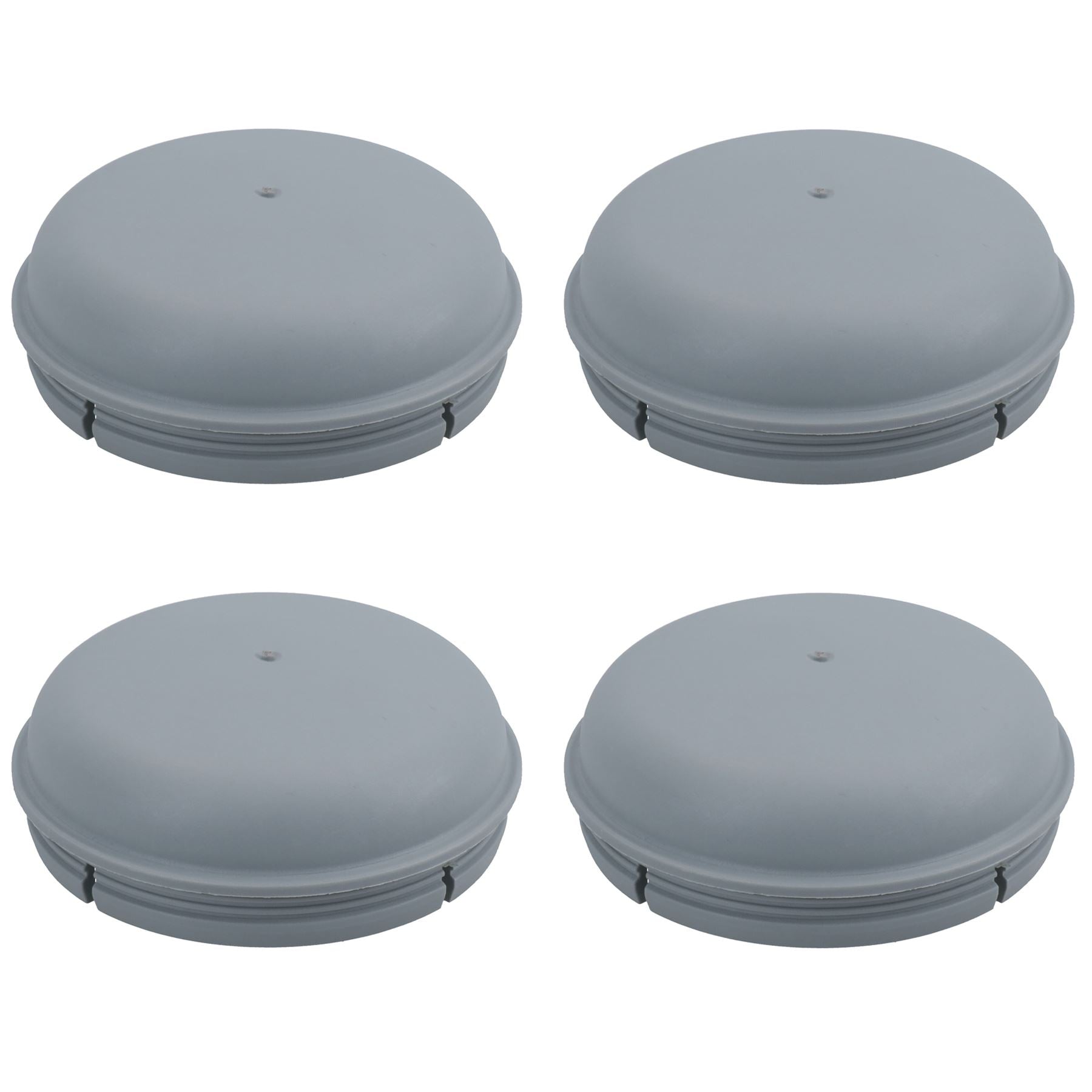 Grey Plastic Hub Cap Grease Cap Dust Bearing Cap 76mm For Ifor Williams Trailers