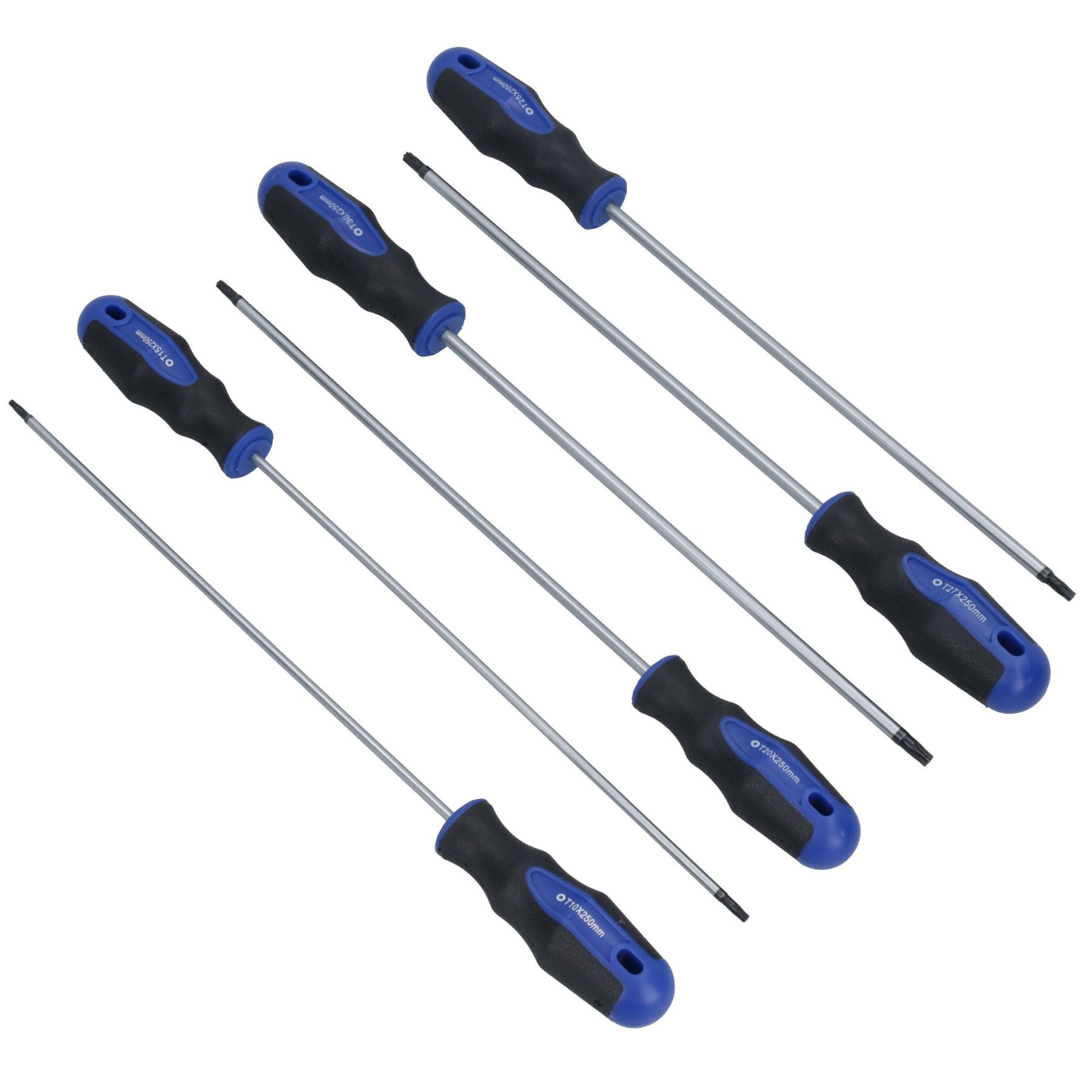 6pc Extra Long Tamper Proof Torx Star Screwdriver Set T10 – T30 250mm Blade