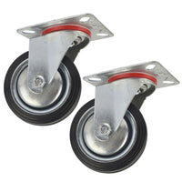 3” 4” 5” 6” Swivel Rubber Castors Caster Wheels Trolley Furniture Movers