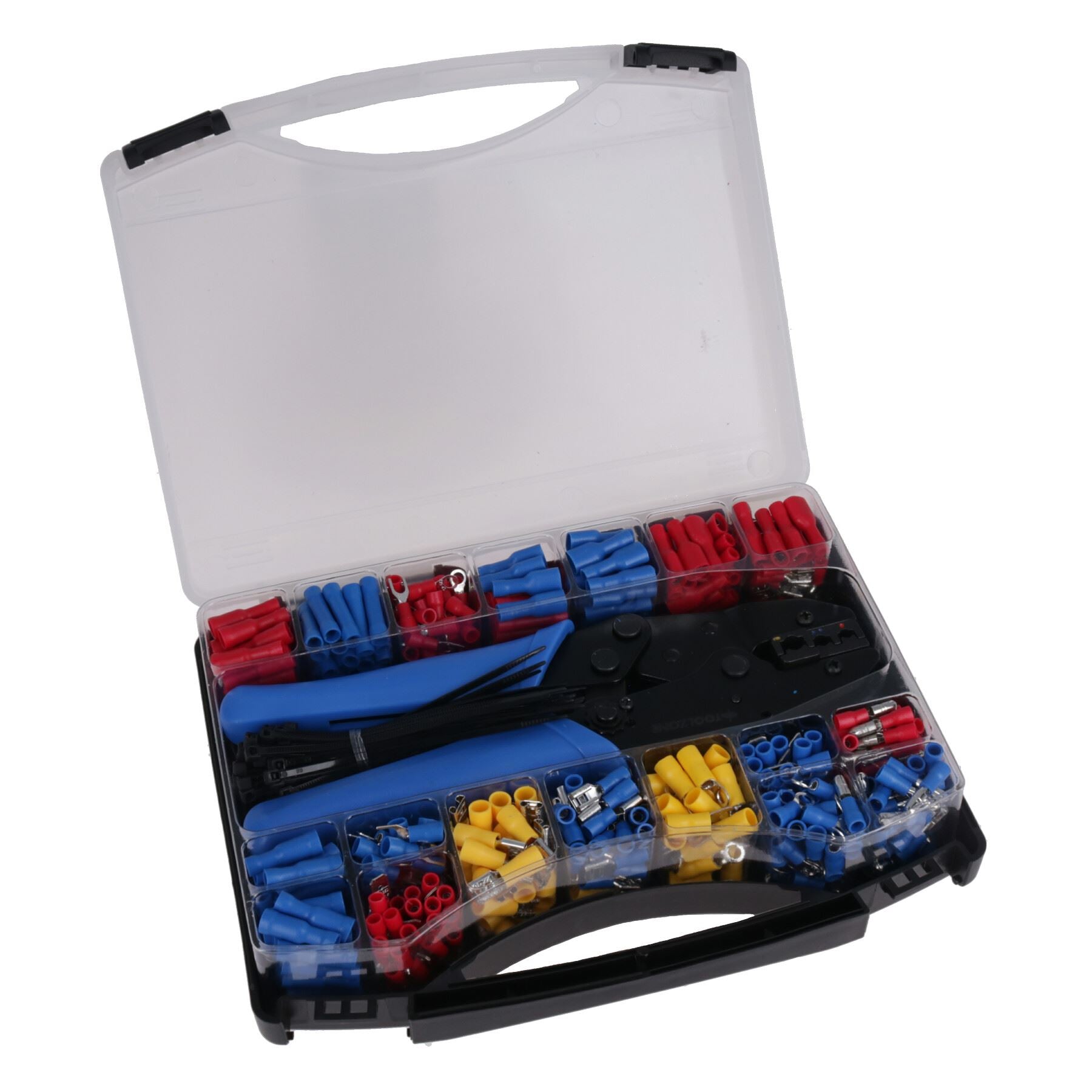 552pc Electrical Ratcheting Crimping Tool + Insulated Terminals Butt Connectors