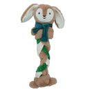 Dog Christmas Gift Plaited Pal Bunny Extra Long Plush Squeaky Play Xmas Present