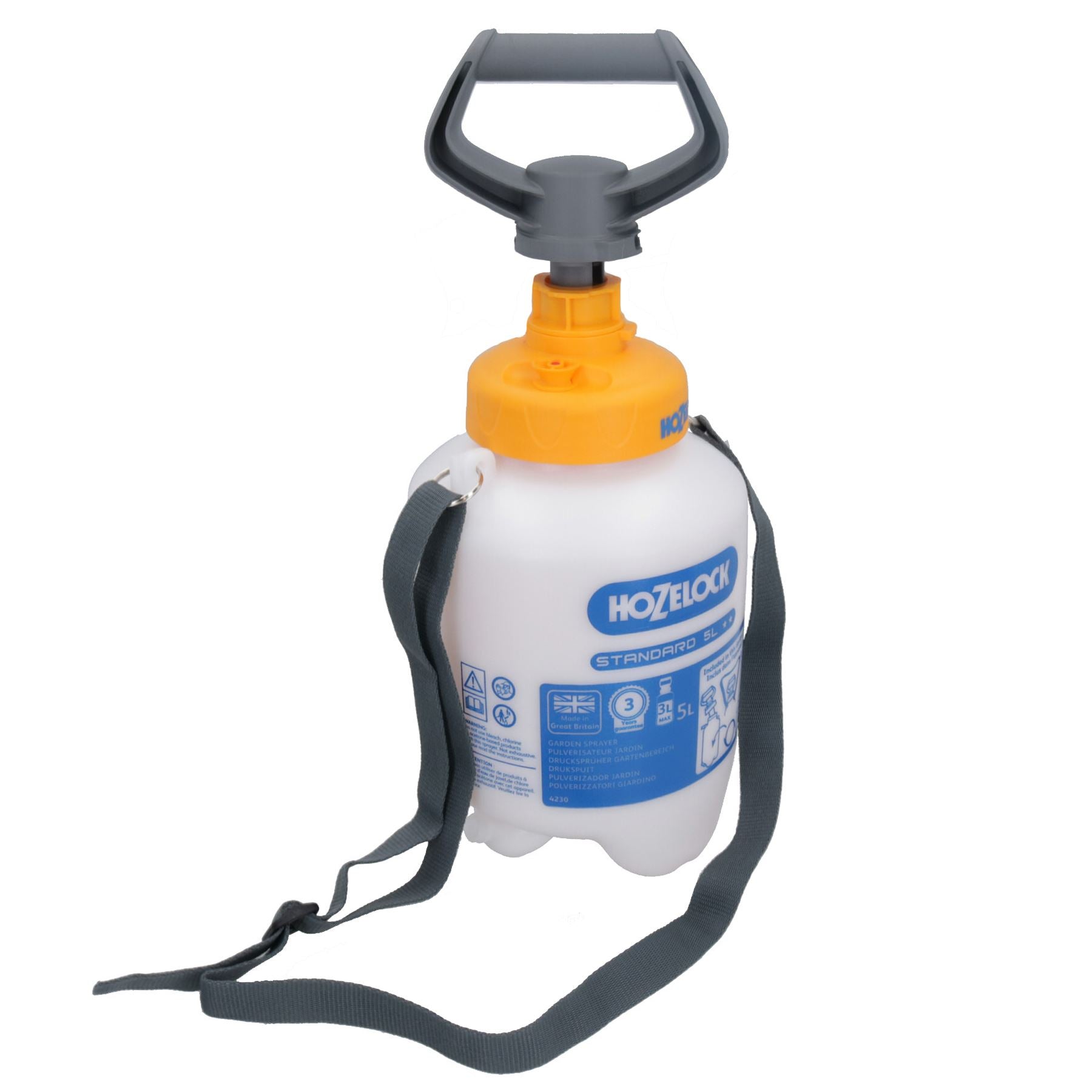 Hozelock Standard Pressure Sprayer with Lance 5L Indoor Garden Greenhouse