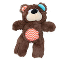 Super Tough Plush Bear Dog Toy With Squeak 26cm/10"