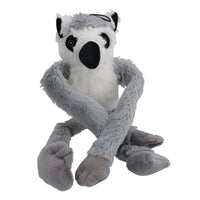 Swinger Lemur Soft Plush Squeaky Crinkle Dog Play Toy Home Dog Gift