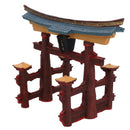 Aquatic Aquarium Decor Fish Tank Japanese Torii Gate Ornament 11x14x18cm