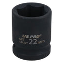 Metric Shallow Impact Impacted European Style Socket 1/2" Drive 6 Sided