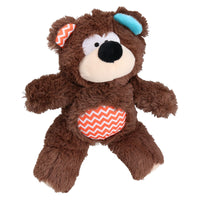 Super Tough Plush Bear Dog Toy With Squeak 26cm/10"