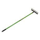 Garden Rake + Dutch Hoe Gardening Soil Leaves With Carbon Steel Blades 2pk