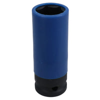 21mm Double Deep Impact Metric Alloy Wheel Nut Socket Thin Walled 1/2in Drive