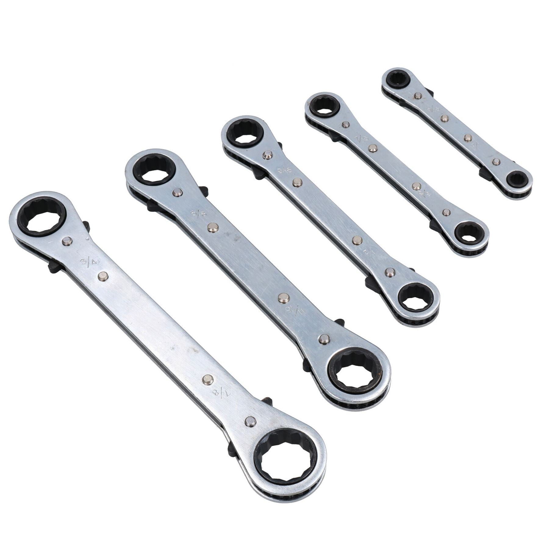 Ratchet Spanner Set AF / Imperial / SAE Wrench Set 1/4" - 7/8" TE071