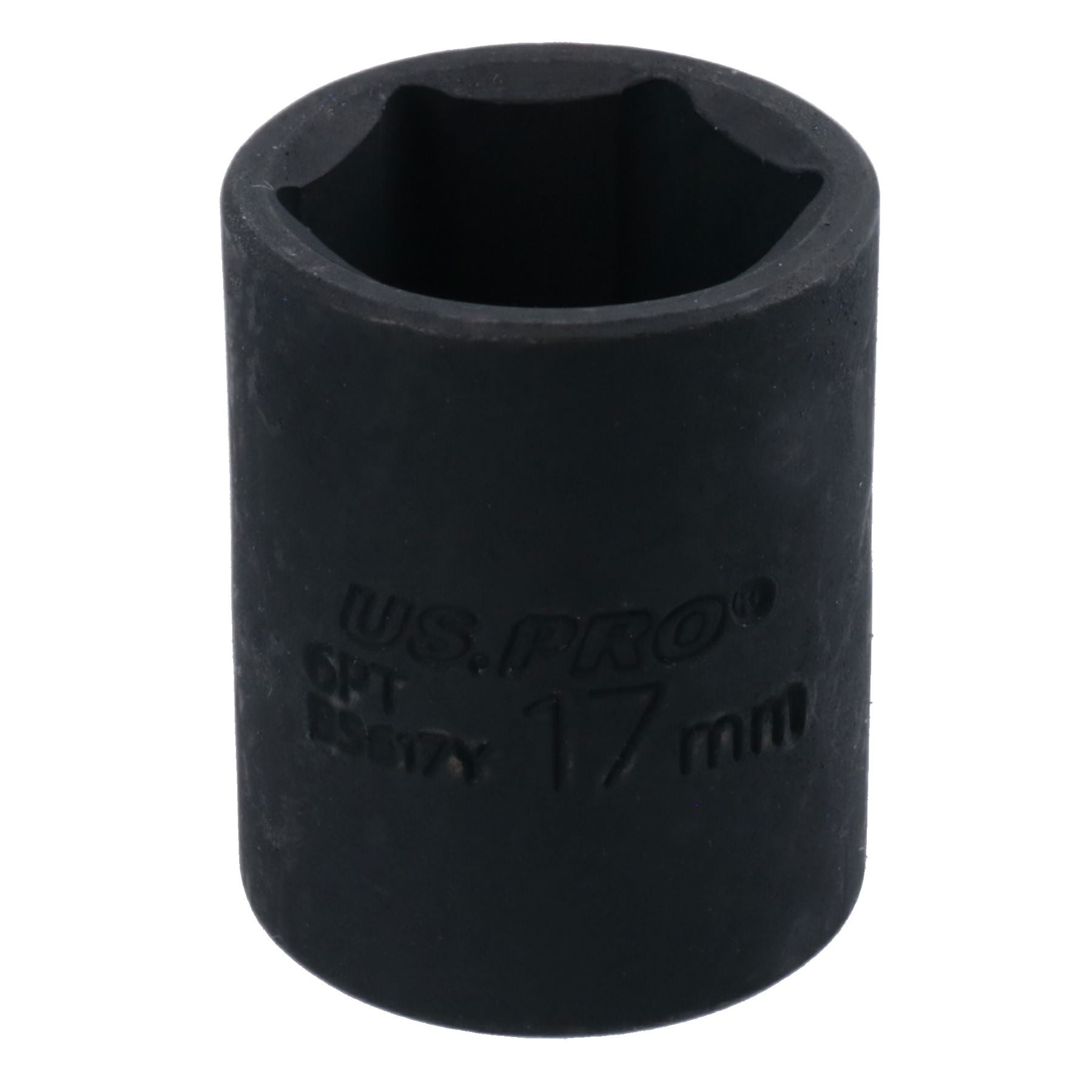 3/8in Drive Shallow Stubby Metric Impacted Impact Socket 6 Sided Single Hex