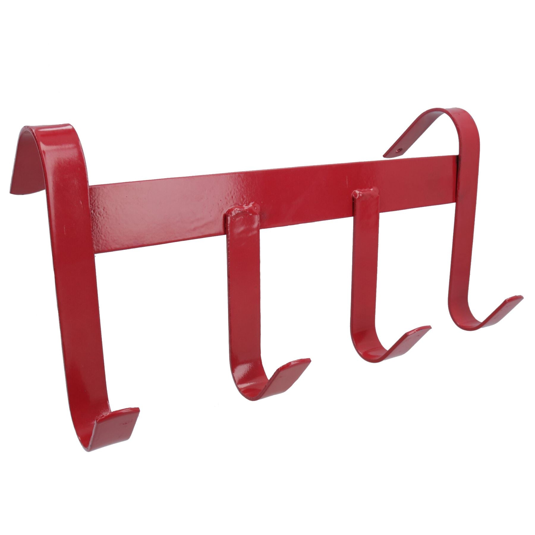 1 Heavy Duty Red Equestrian Horse Stable Tack Room 4 Hook Handy Hanger