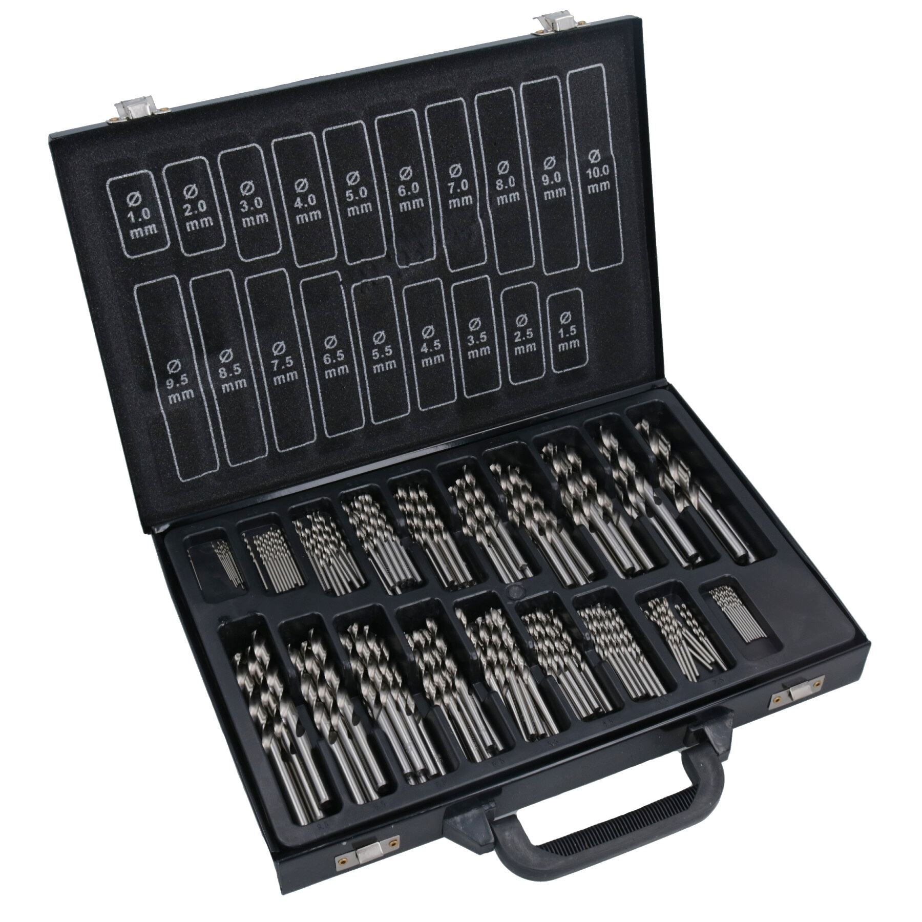 170pc HSS-G Metric Drill Bit Set Split Point Drills Metal Plastic Copper 1mm – 10mm