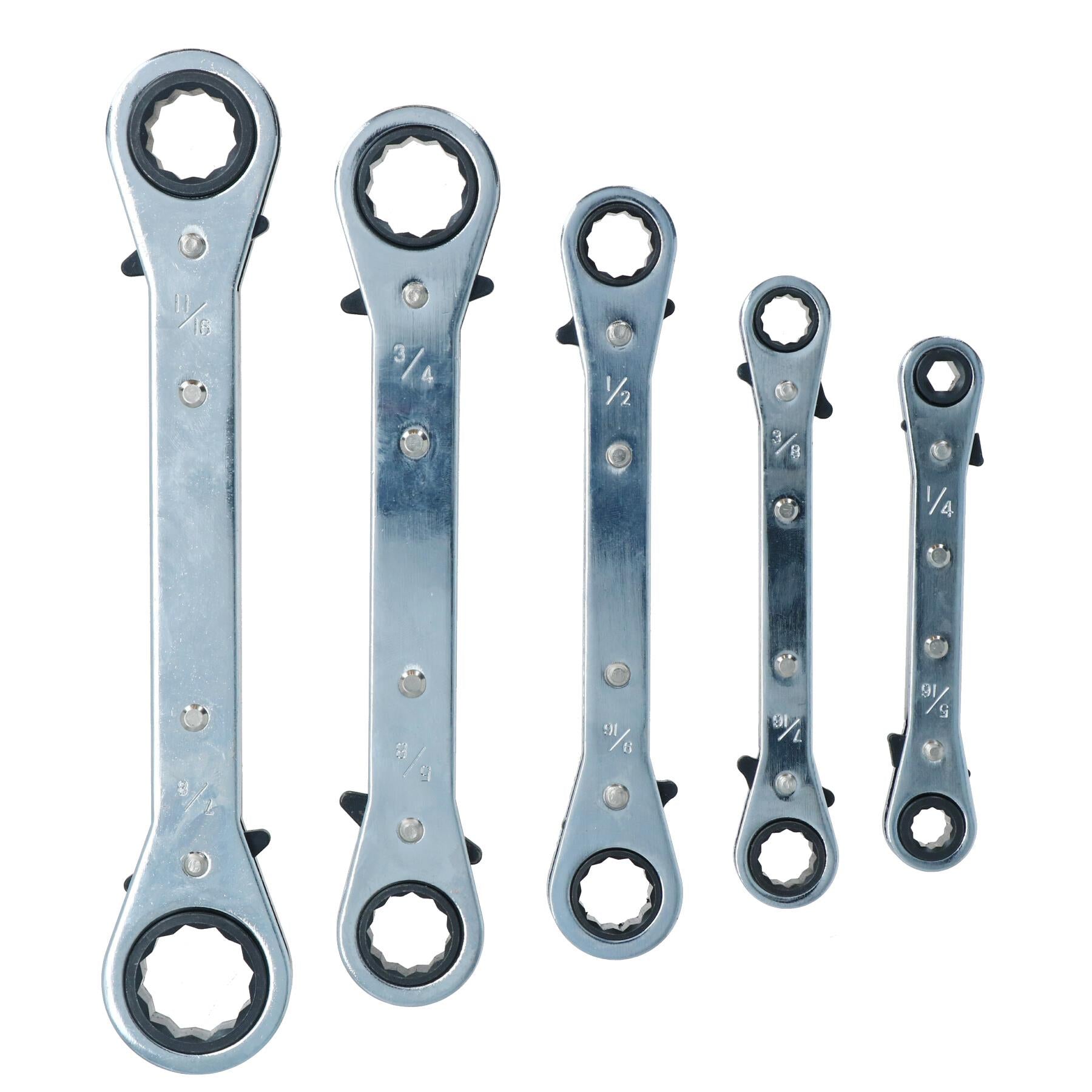 Ratchet Spanner Set AF / Imperial / SAE Wrench Set 1/4" - 7/8" TE071