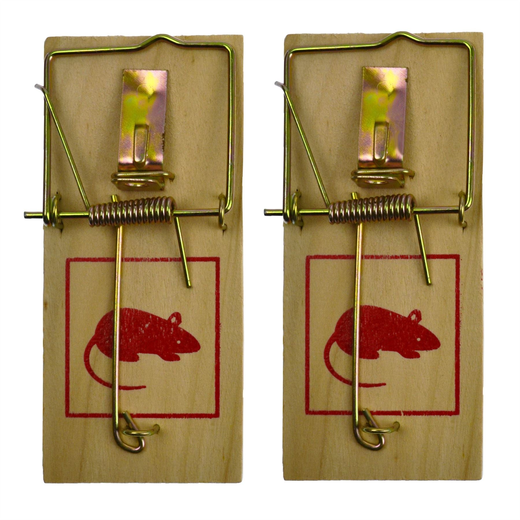 Hardwood Classic Mouse Trap Pest / Vermin Control 2pc Set SIL246