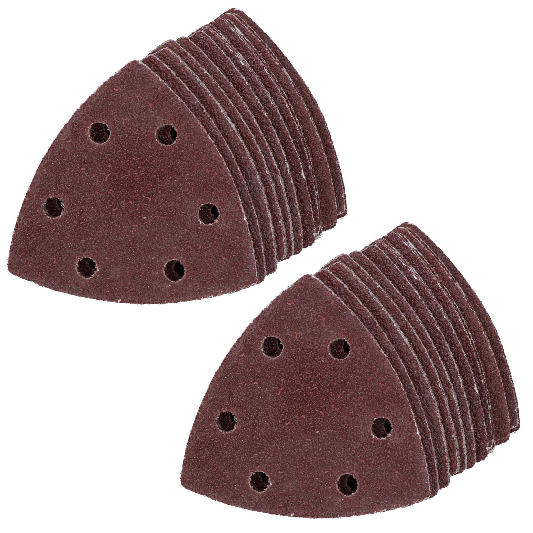 90mm Triangular Sanding Abrasive Discs Pads Hook Loop Backing 40 Grit