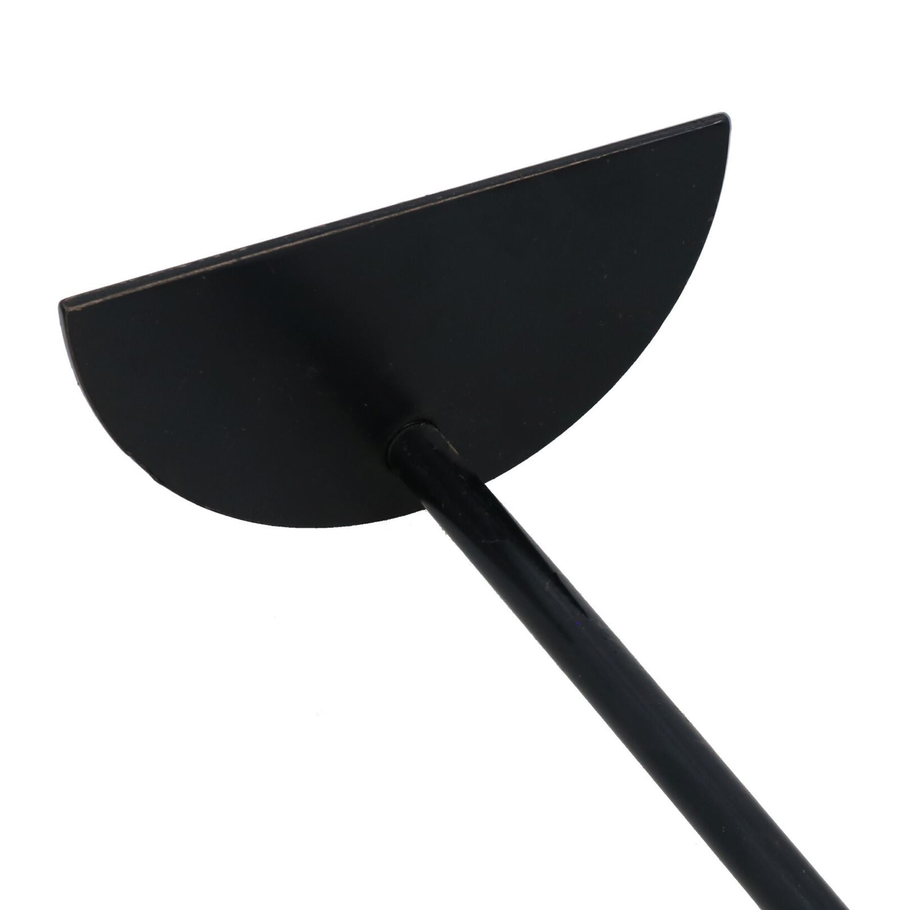 D Ash Rake Scraper for Flues Wood Burner Fire Coal Charcoal Steel Metal Black