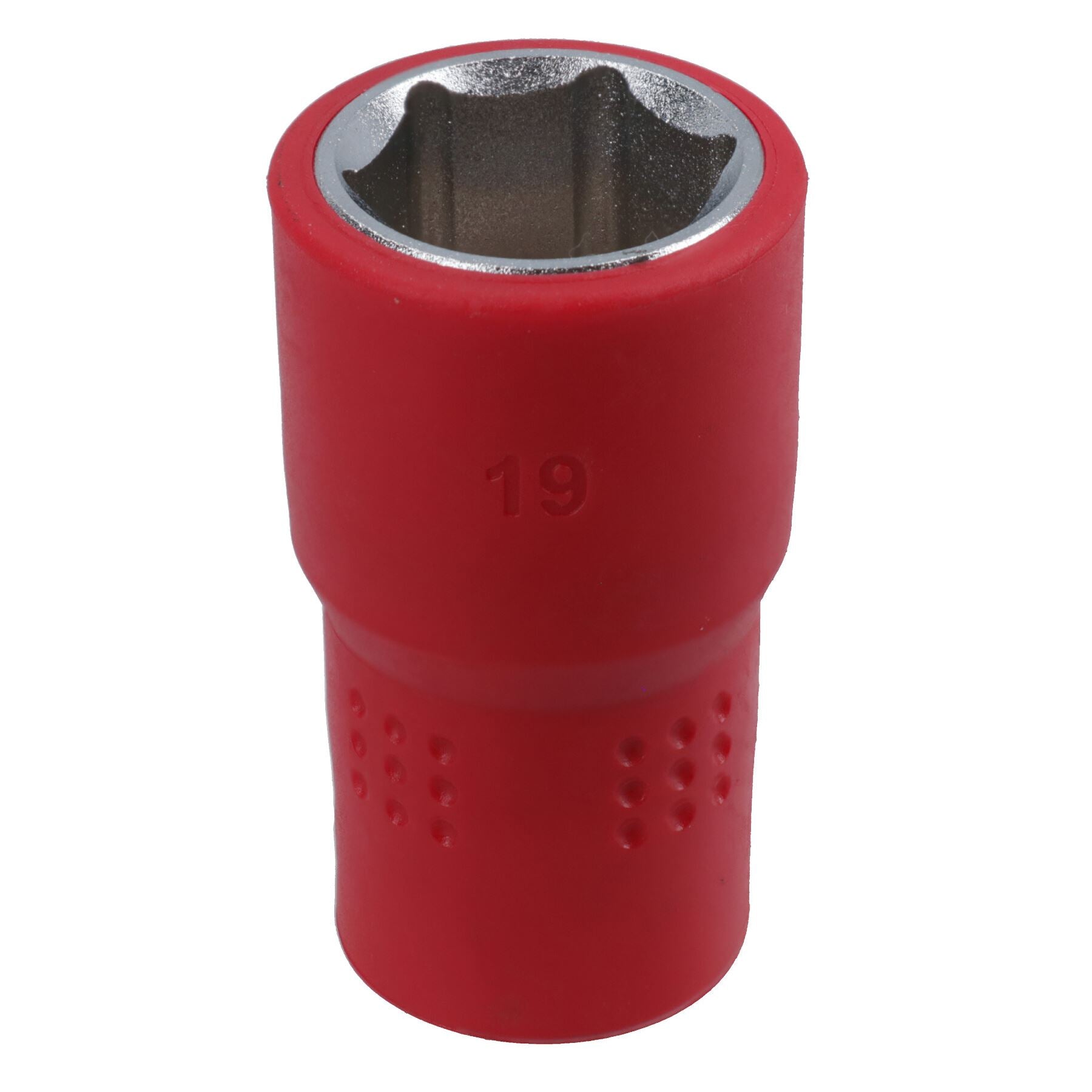 1/2in drive VDE Insulated Shallow Metric Socket 6 Sided Single Hex 1000 V