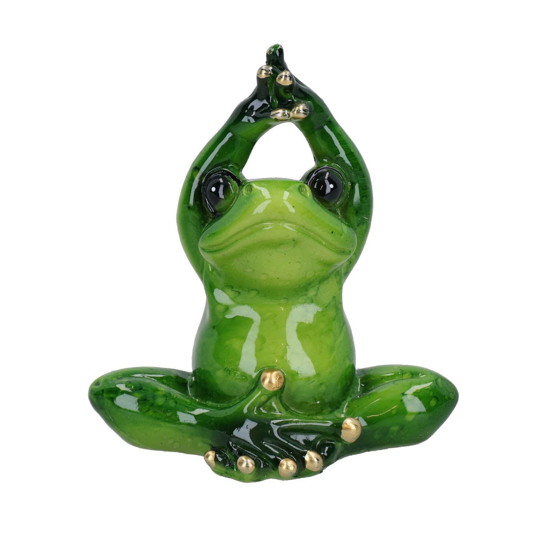 Yoga Frogs Toad Zen Ornament Statue Meditating Garden House Decor Set Of 3