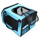 Blue Medium Dog Puppy Travel Car Seat Carrier 30.5x33x51cm For Pets Upto 25lbs