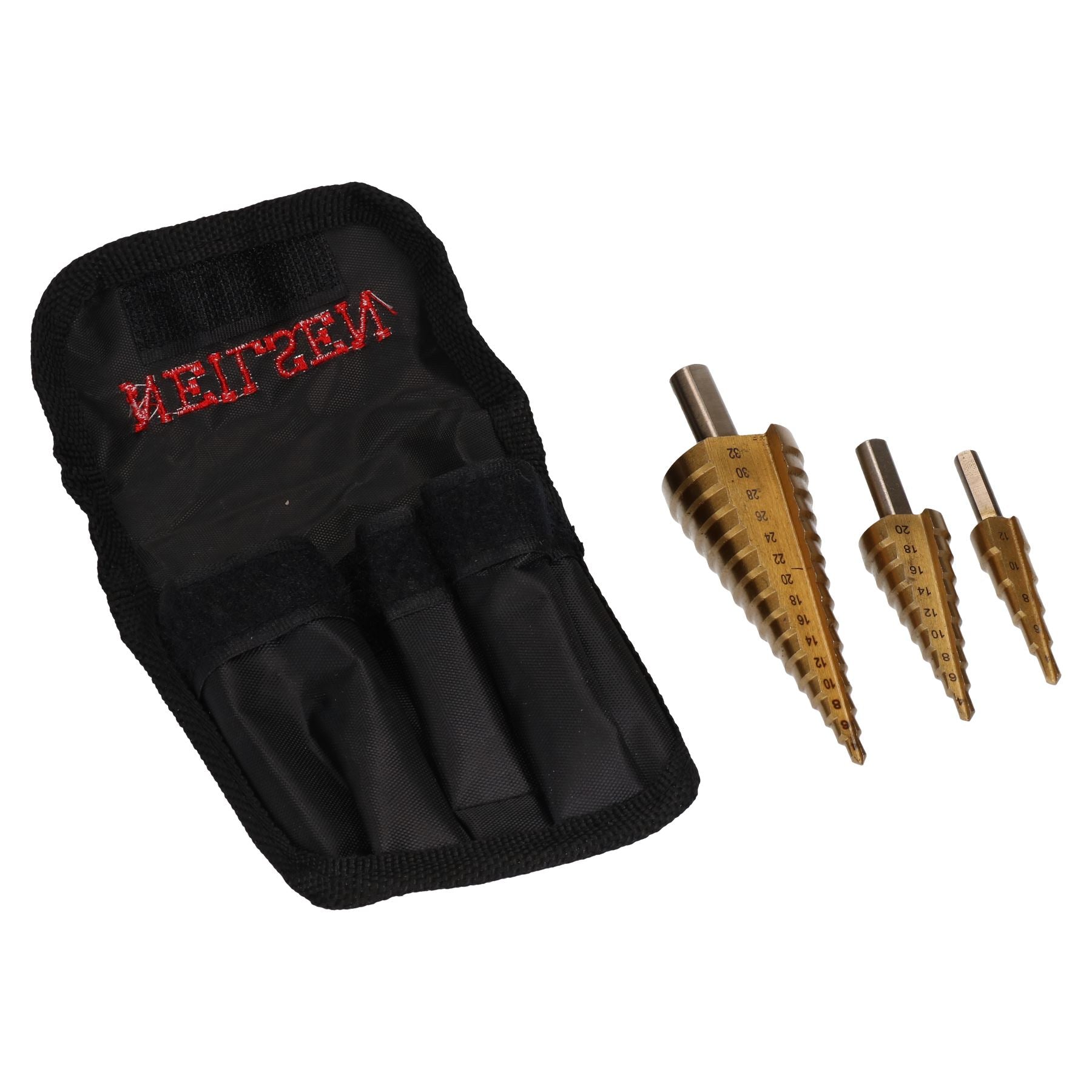 3pc HSS Titanium Coated Step Drills Cone Cutters 4mm - 32mm Drill Bits