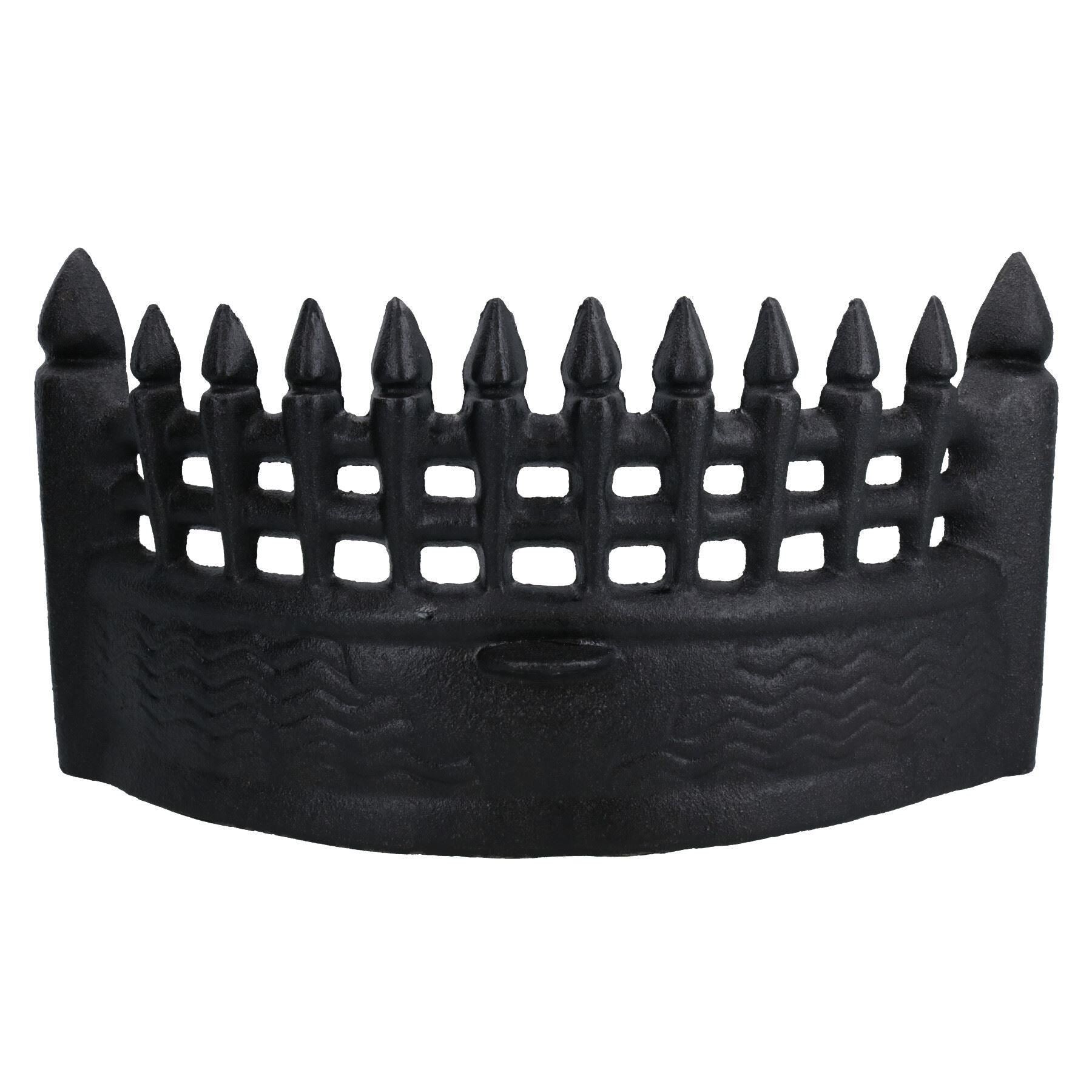 17" Fire Grate Front Fireplace Cast Iron Log Coal Saver Open Basket Castle Metal