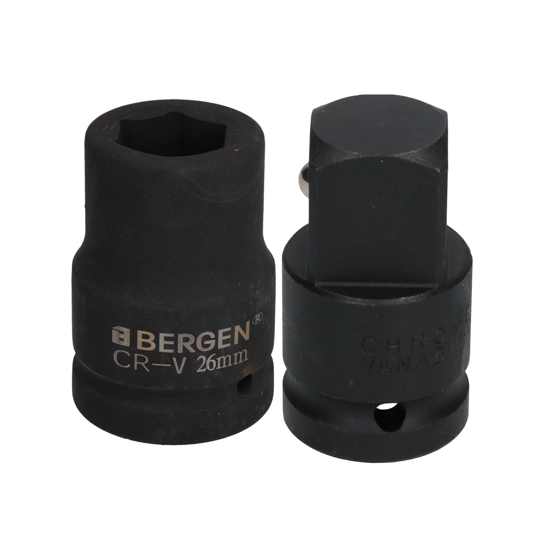 26mm Metric 3/4" or 1" Drive Deep Impact Socket 6 Sided With Step Up Adapter