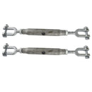 Rigging Screw 8mm Galvanised Jaw to Jaw Turnbuckle Straining