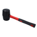 32oz Black Rubber Mallet With Fibreglass Handle Hammer Non Marking Head