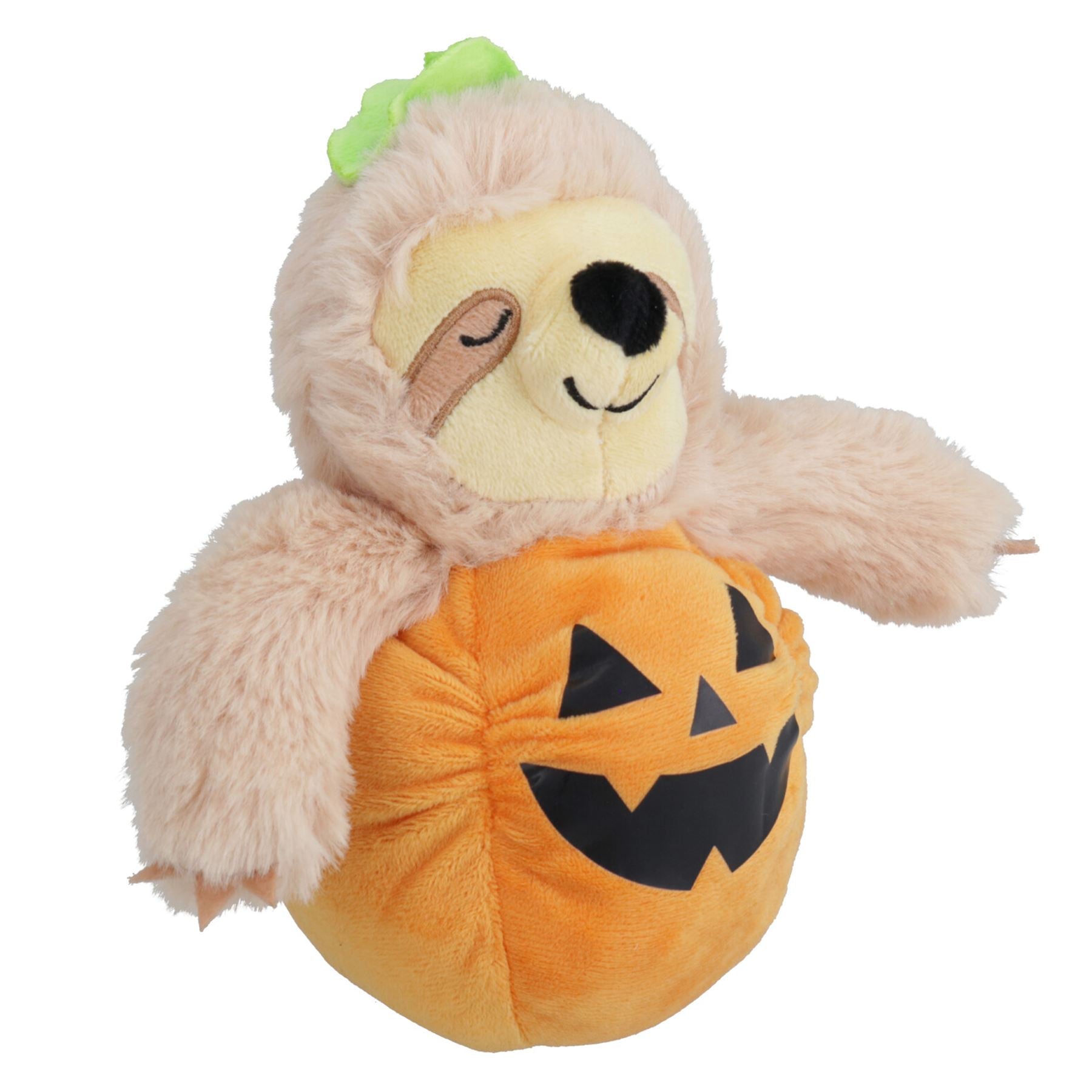 Dog Puppy Small Halloween Gift Plush Comfort Squeaky Sloth Pumpkin Toy