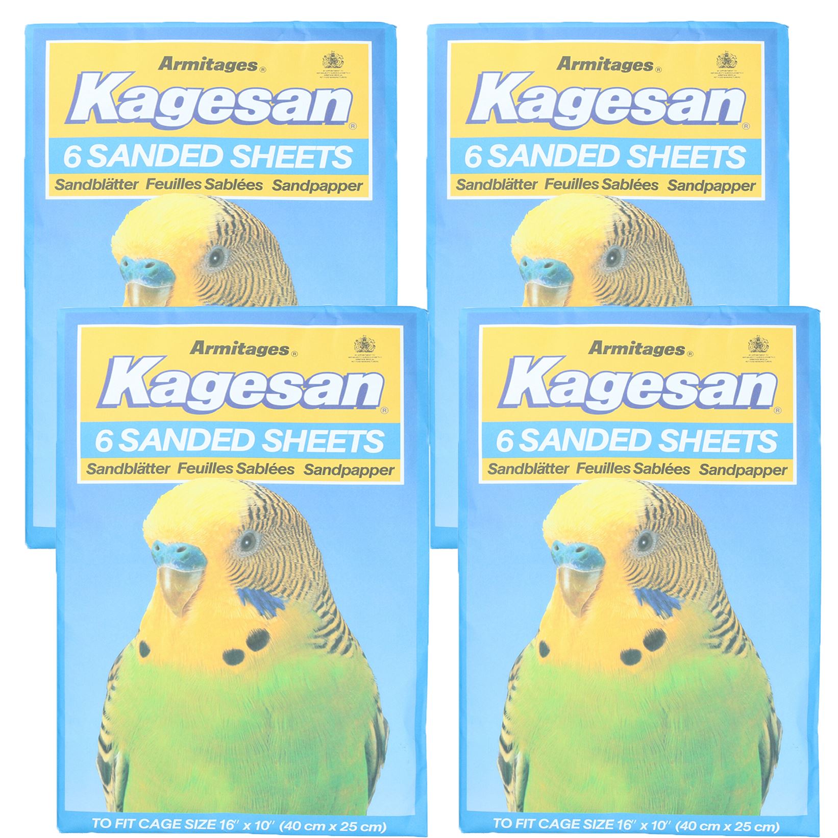 Sanded Sheets Sandpaper Cage Lining Budgies Caged Birds - 4 Sizes Available