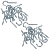 Screw Hook Fasteners Hangers Zinc Coated Finish 10mm Dia 35mm length