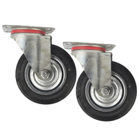 3” 4” 5” 6” Swivel Rubber Castors Caster Wheels Trolley Furniture Movers