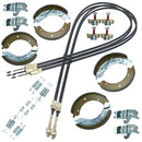 Brake Shoe & Cable Full Kit for Ifor Williams Flatbed Trailer LM106 LM126 3500kg