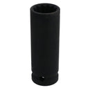 19mm 1/2in Drive Double Deep Metric MM Impact Socket Bi-Hex 12 Sided