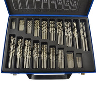 HSS Drill bits set 170pc metric sizes 1mm - 10mm steel wood plastic BERGEN AT251