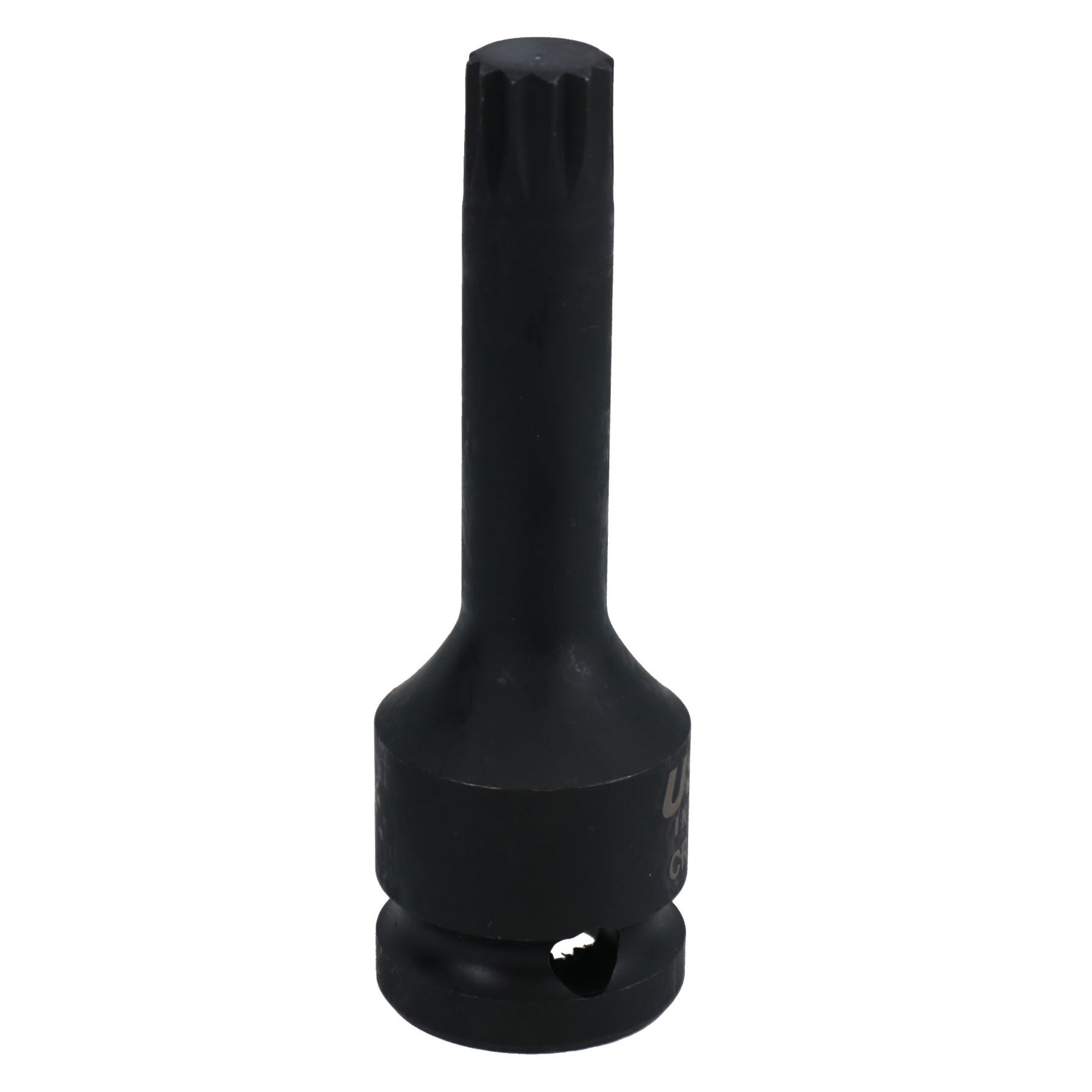 M12 Male Spline Deep Impact Impacted Socket 1/2in Drive Total Length 78mm