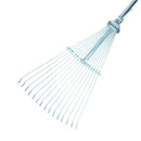 Expanding Lawn Rake Soil Leaves Leaf Raker 15 Teeth 190 - 570mm Span