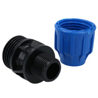 20mm x 3/4" MDPE Male Adapter Compression Coupling Fitting Water Pipe PN16