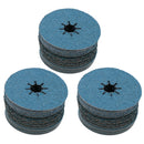 115mm Fibre Zirconium Sanding Discs Mixed Grit For 4-1/2” backing Pads