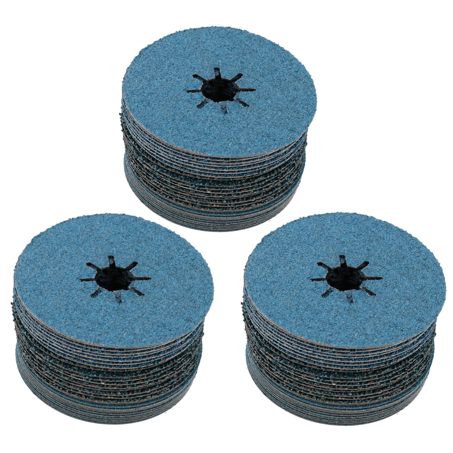 115mm Fibre Zirconium Sanding Discs Mixed Grit For 4-1/2” backing Pads