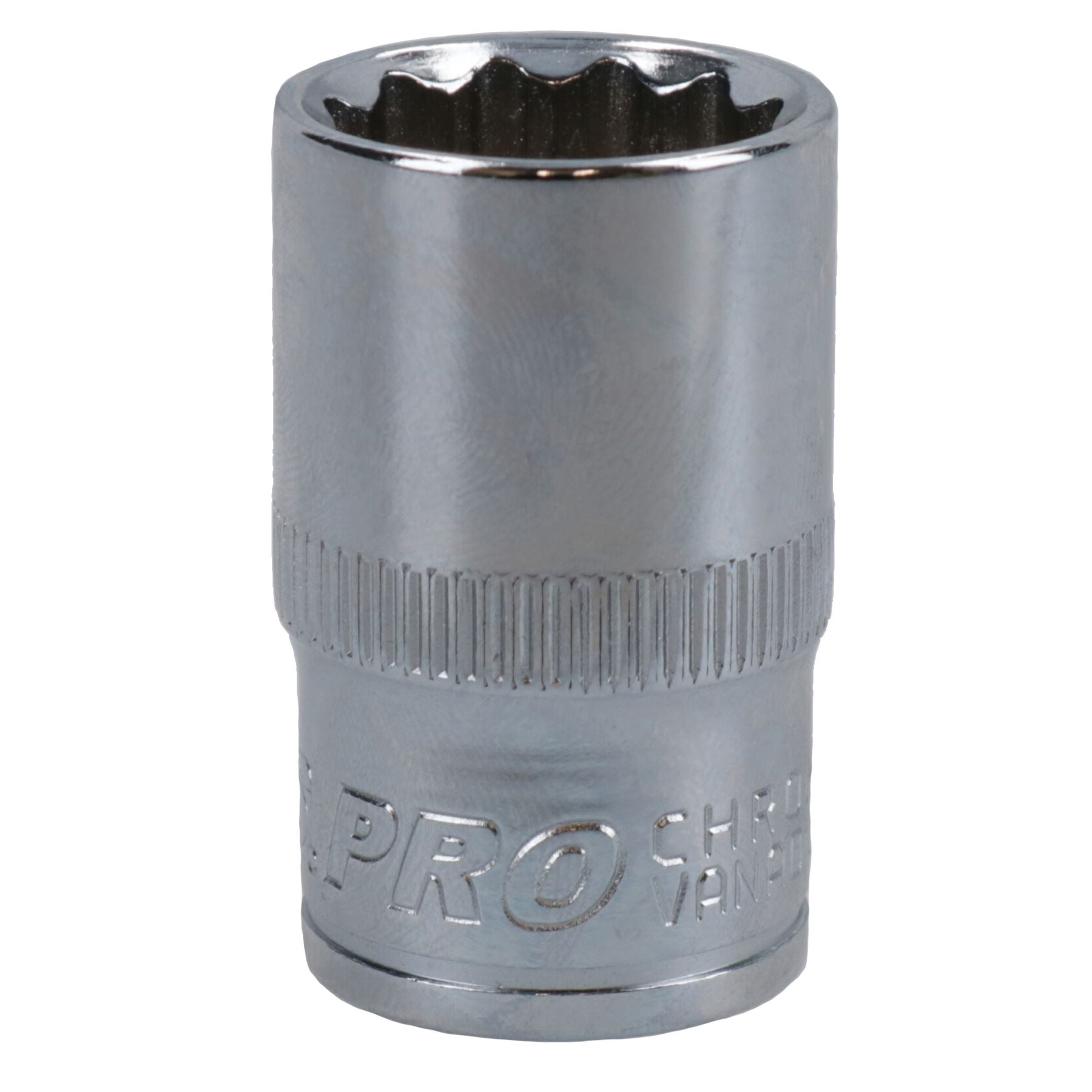 1/2in Drive Shallow Metric MM Socket 12 Sided Bi-Hex with Knurled Ring