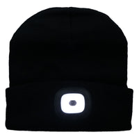 4 SMD LED Beanie Hat Light USB Rechargeable Head Light Torch Lamp Unisex