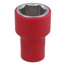 1/2in drive VDE Insulated Shallow Metric Socket 6 Sided Single Hex 1000 V