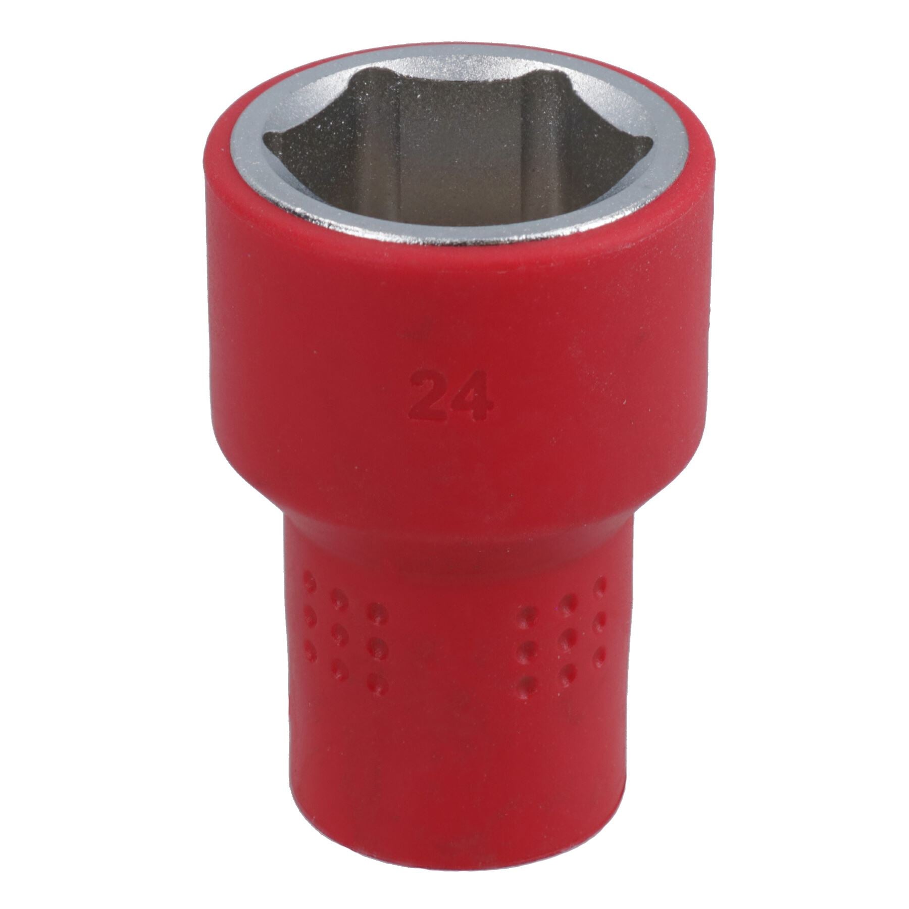 1/2in drive VDE Insulated Shallow Metric Socket 6 Sided Single Hex 1000 V