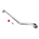 Angled Stainless Steel Grab bar Handle Support Rail Disability Aid 250mm x 590mm