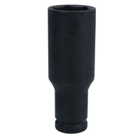 Extra Deep Long Metric MM Impact Socket 1/2" Drive 6 Sided Single Hex